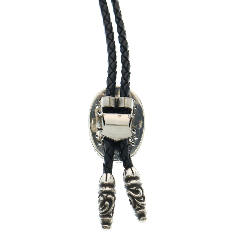 CHROME HEARTS(クロムハーツ) BOLOTIE OVALTINY タイニークラシックオーバルクロス ループタイ シルバー/ブラック BCA209