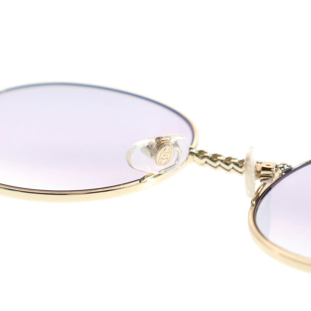 CHANEL(シャネル) 2186 ラウンドフレーム ゴールドテンプル カラーレンズ サングラス メガネ 眼鏡 ゴールド/ブラウン