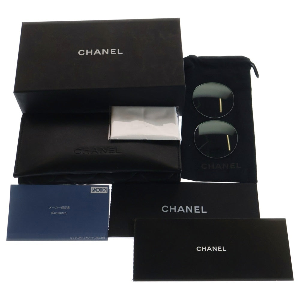 CHANEL(シャネル) 2186 ラウンドフレーム ゴールドテンプル カラーレンズ サングラス メガネ 眼鏡 ゴールド/ブラウン