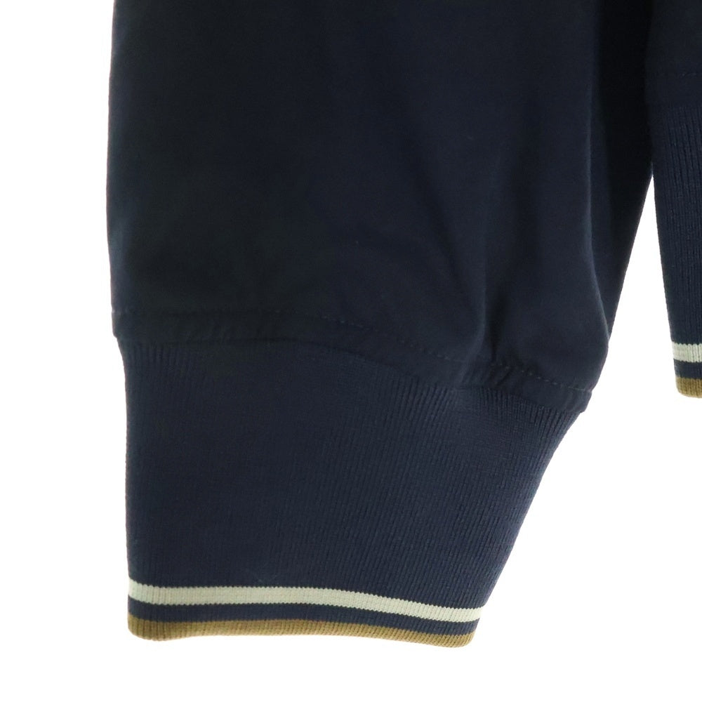 FRED PERRY(フレッドペリー) ナイロン ストレッチ スタンドカラー ジップアップ スイングトップ ジャケット ネイビー