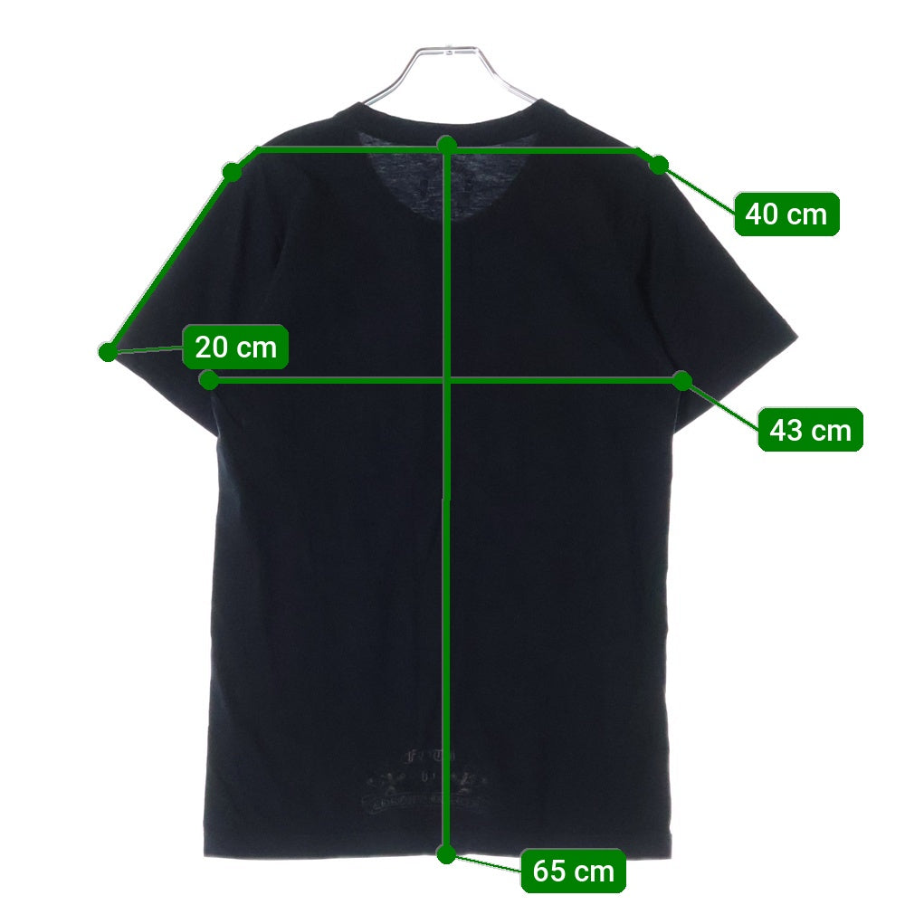 CHROME HEARTS(クロムハーツ) OLD FOTI S/S TEE オールド フォティ ロゴプリント クルーネック半袖Tシャツ カットソー ブラック