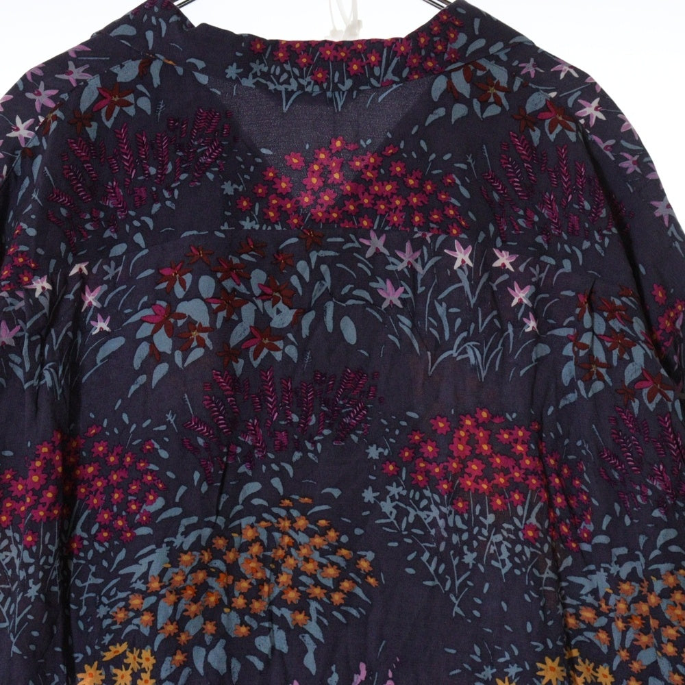 Sasquatchfabrix.(サスクワッチファブリックス) 25SS OC H/S SHIRTS “FLOWERS” フラワー オープンカラー 半袖シャツ パープル 25SS-SY5-003