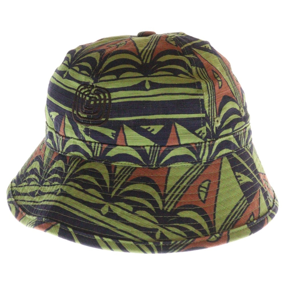 Sasquatchfabrix.(サスクワッチファブリックス) 25SS BUCKET HAT PRIMITIVE BORDER バケットハット プリミティブボーダー オリーブ 25SS-GOH-004