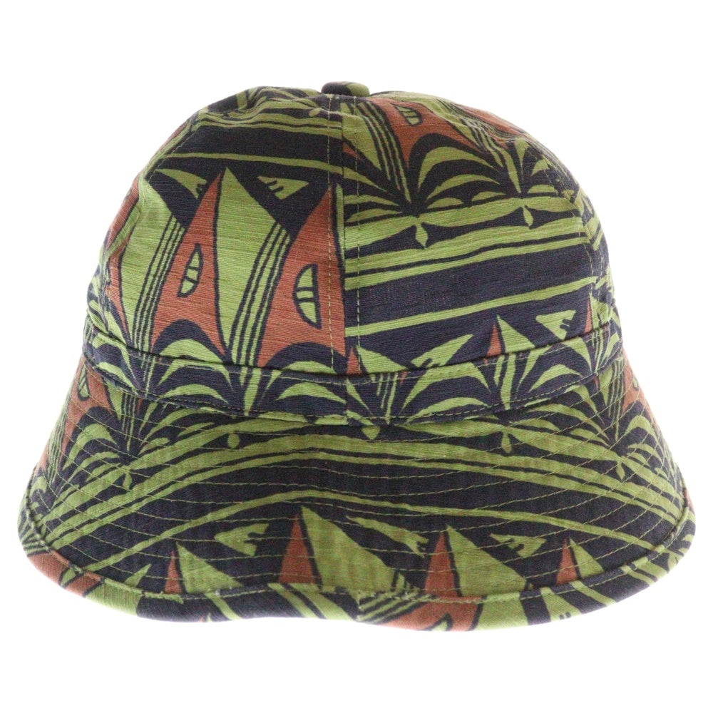 Sasquatchfabrix.(サスクワッチファブリックス) 25SS BUCKET HAT PRIMITIVE BORDER バケットハット プリミティブボーダー オリーブ 25SS-GOH-004
