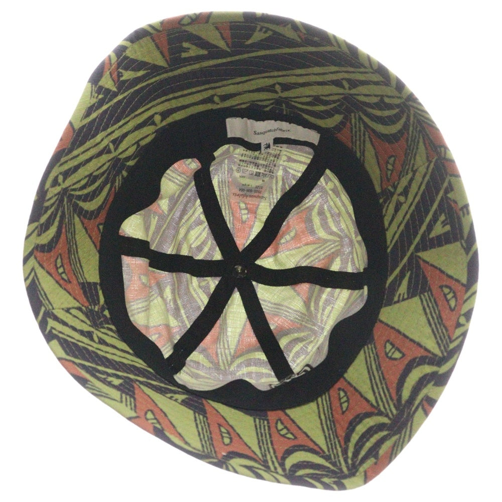 Sasquatchfabrix.(サスクワッチファブリックス) 25SS BUCKET HAT PRIMITIVE BORDER バケットハット プリミティブボーダー オリーブ 25SS-GOH-004