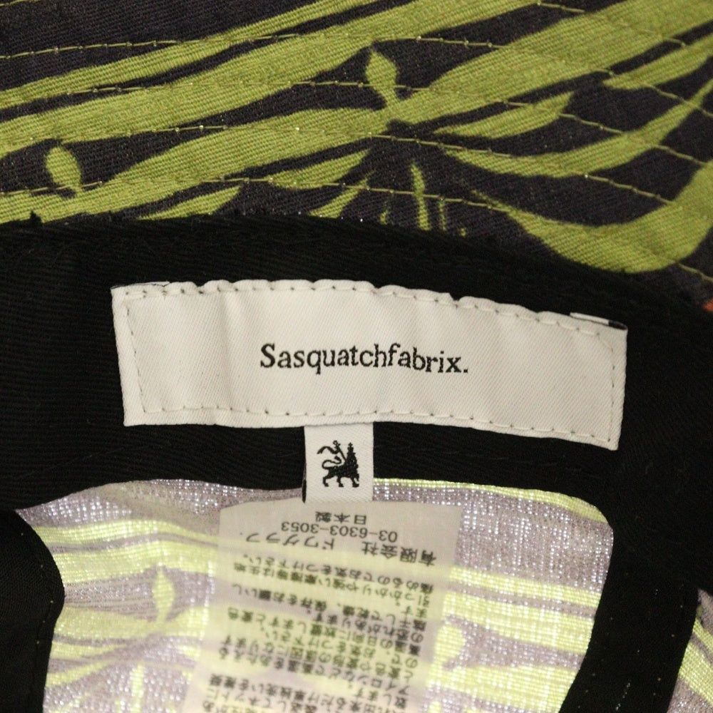 Sasquatchfabrix.(サスクワッチファブリックス) 25SS BUCKET HAT PRIMITIVE BORDER バケットハット プリミティブボーダー オリーブ 25SS-GOH-004