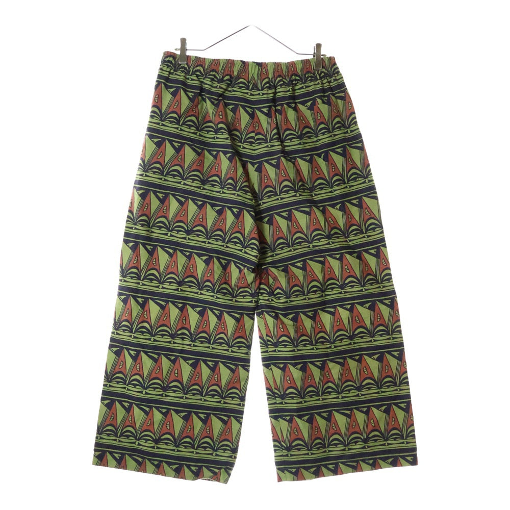 Sasquatchfabrix.(サスクワッチファブリックス) 25SS EASY PANTS PRIMITIVE BORDER イージーパンツ プリミティブボーダー オリーブ 25SS-PA9-015