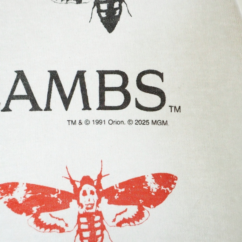 WEBER(ウェーバー) 羊たちの沈黙 The Silence of the Lambs 両面プリント Tシャツ ホワイト