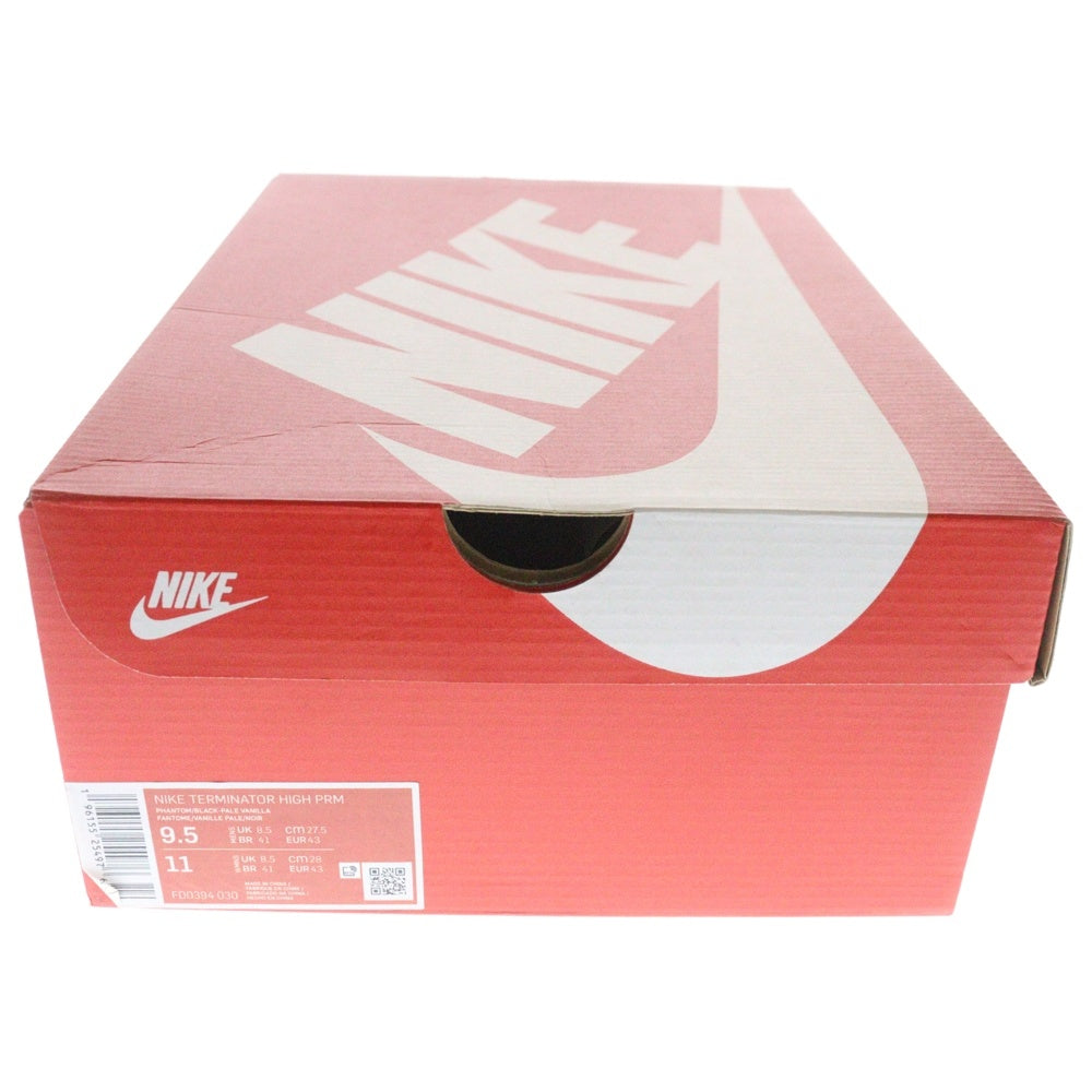 NIKE(ナイキ) TERMINATOR HIGH BLACK AND PHANTOM ターミネーター ブラックアンドファントム ハイカットスニーカー ブラック/ホワイト US9.5/27.5cm FD0394-030