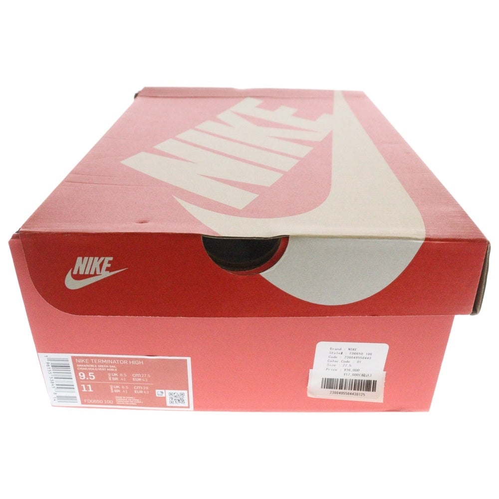 NIKE(ナイキ) TERMINATOR HIGH NOBLE GREEN ターミネーター ノーブル グリーン ハイカットスニーカー グリーン/ホワイト US9.5/27.5cm FD0650-100