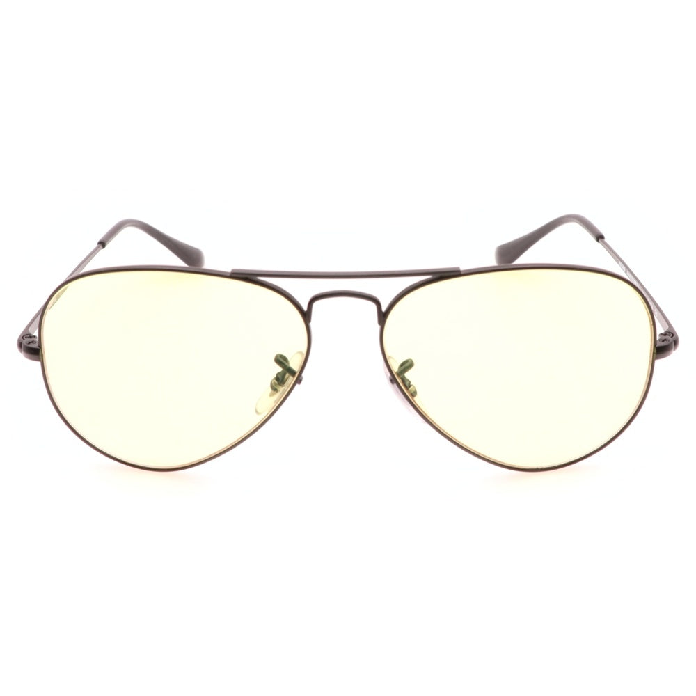 Ray Ban(レイバン) AVIATOR METAL II アビエーター メタル ティアドロップフレーム カラーレンズ サングラス メガネ 眼鏡 ブラック/イエロー RB6489