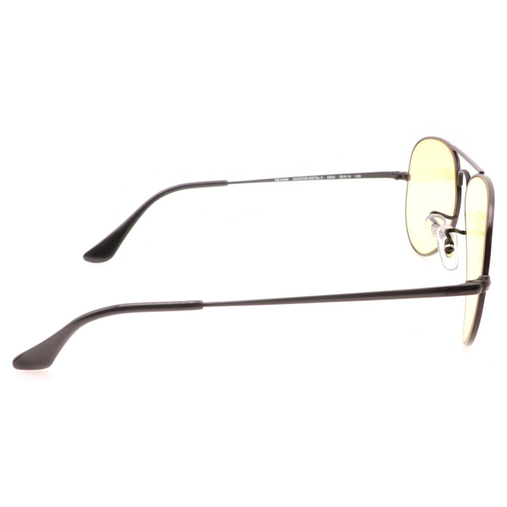 Ray Ban(レイバン) AVIATOR METAL II アビエーター メタル ティアドロップフレーム カラーレンズ サングラス メガネ 眼鏡 ブラック/イエロー RB6489