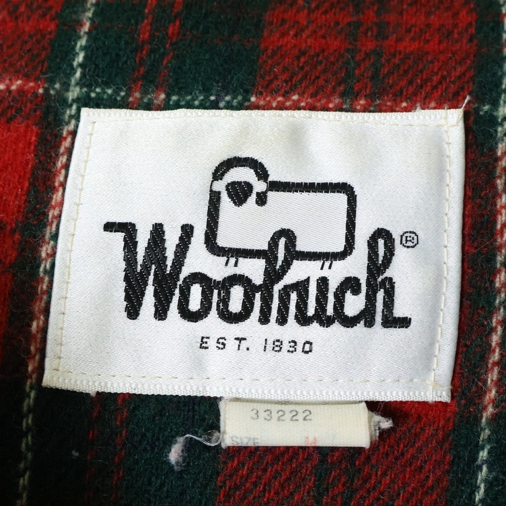 WOOLRICH(ウールリッチ) 70S VINTAGE COYOTE FUR MOUNTAIN PARKA ヴィンテージ 白タグ 裏地タータンチェック コヨーテファー マウンテン フーデッド中綿コート ベージュ