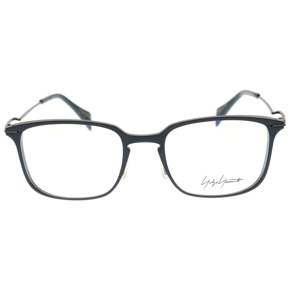 Yohji Yamamoto POUR HOMME(ヨウジヤマモト プールオム) スクエアシェイプ 変形テンプル 眼鏡 サングラス アイウェア ブラック YY3029 002