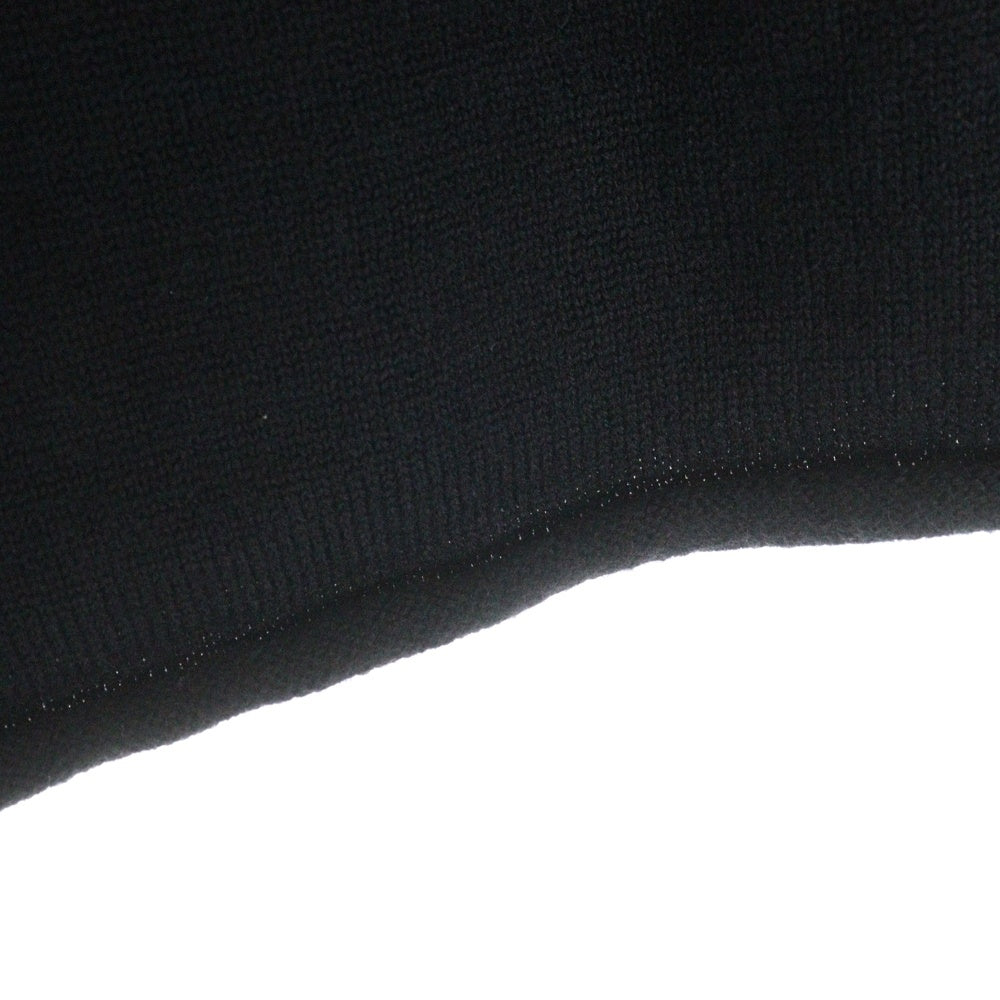 sulvam(サルバム) カッティングデザイン ローゲージ ラウンドネックニット セーター レディース ブラック/ピンク SE-K06-830