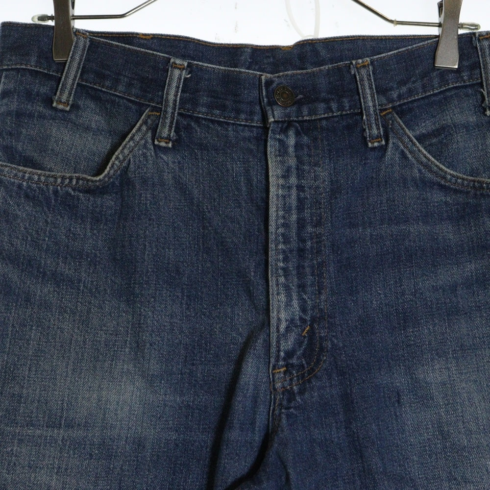Levi's(リーバイス) 70S VINTAGE 646-0217 ヴィンテージ スモールe オレンジタブ ボタン裏刻印8 ジップフライフレアデニムパンツ ベルボトムジーンズ インディゴ