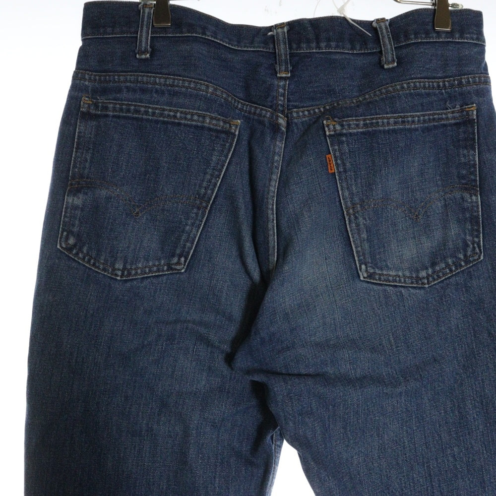 Levi's(リーバイス) 70S VINTAGE 646-0217 ヴィンテージ スモールe オレンジタブ ボタン裏刻印8 ジップフライフレアデニムパンツ ベルボトムジーンズ インディゴ