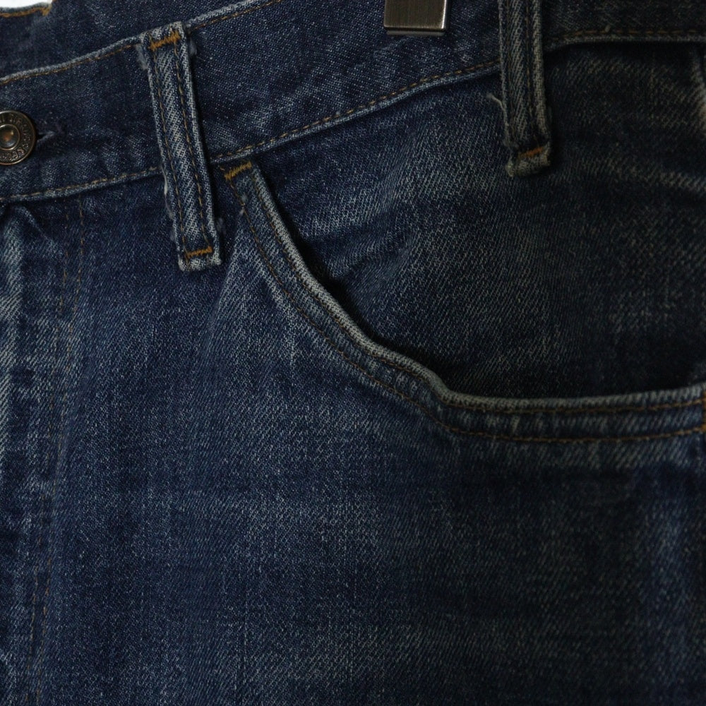 Levi's(リーバイス) 70S VINTAGE 646-0217 ヴィンテージ スモールe オレンジタブ ボタン裏刻印8 ジップフライフレアデニムパンツ ベルボトムジーンズ インディゴ