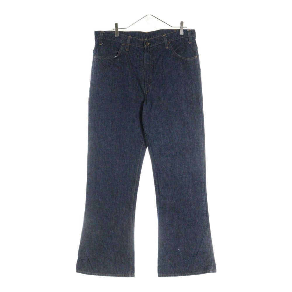 Levi's(リーバイス) 70S VINTAGE 646-0217 ヴィンテージ スモールe オレンジタブ ボタン裏刻印4 ジップフライフレアデニムパンツ ベルボトムジーンズ インディゴ