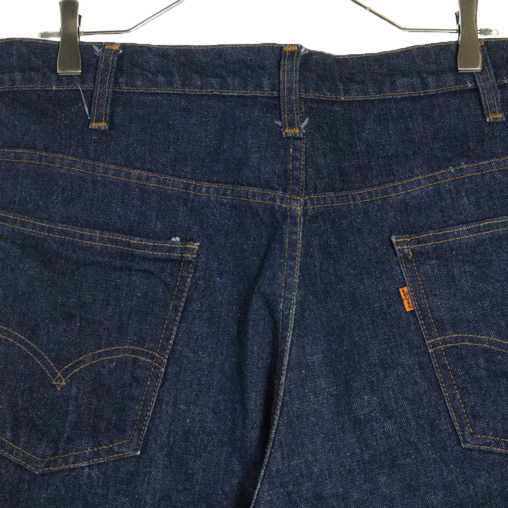 Levi's(リーバイス) 70S VINTAGE 646-0217 ヴィンテージ スモールe オレンジタブ ボタン裏刻印4 ジップフライフレアデニムパンツ ベルボトムジーンズ インディゴ