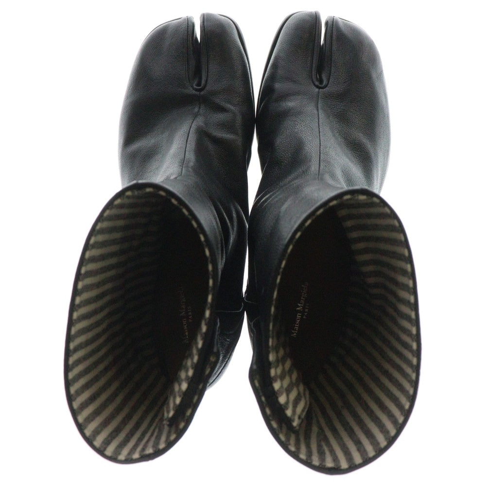 Maison Margiela 22(メゾンマルジェラ) TABI タビ レザーヒールブーツ ブラック