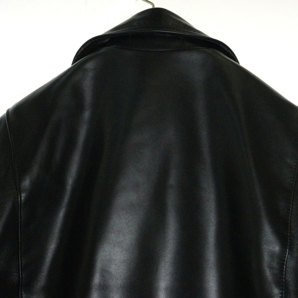 Lewis Leathers(ルイスレザー) CYCLONE TIGHTFIT HORSEHIDE サイクロン タイトフィット ホースハイド ダブルライダースレザージャケット ブラック 441T