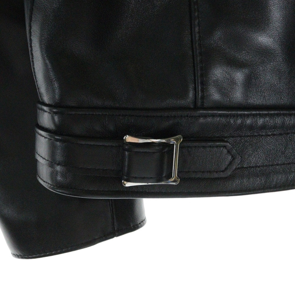 Lewis Leathers(ルイスレザー) CYCLONE TIGHTFIT HORSEHIDE サイクロン タイトフィット ホースハイド ダブルライダースレザージャケット ブラック 441T