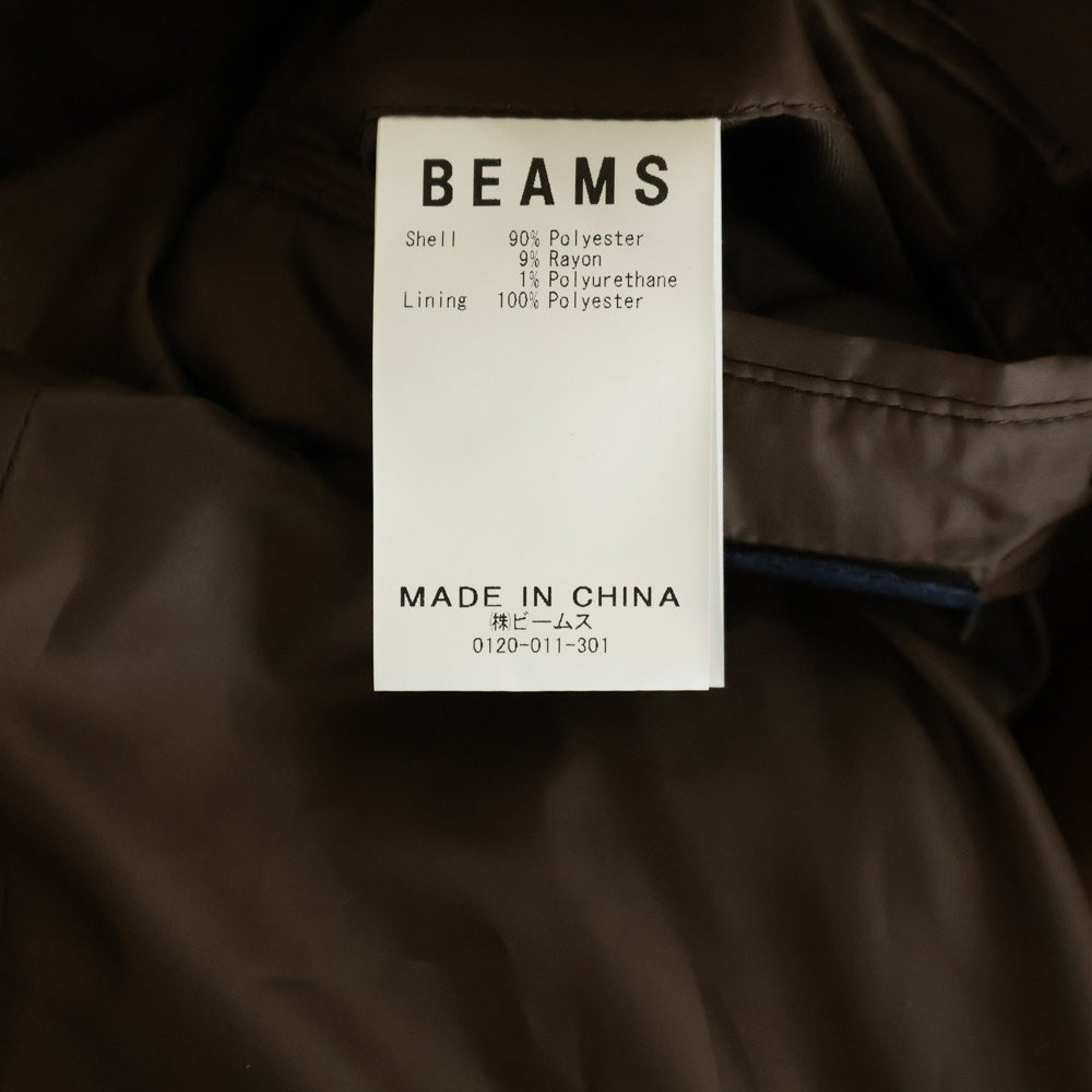 BEAMS(ビームス) ポリレーヨン チェスターロングコート アウター ブラウン 21F-BM071