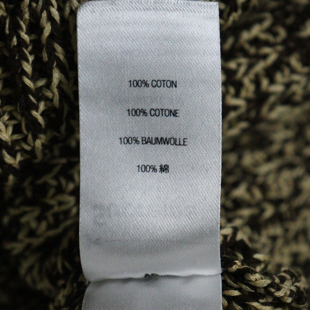 SUPREME(シュプリーム) 21AW Melange Rib Knit Sweater スモールボックスロゴ メランジリブ クルーネック ニットセーター イエロー