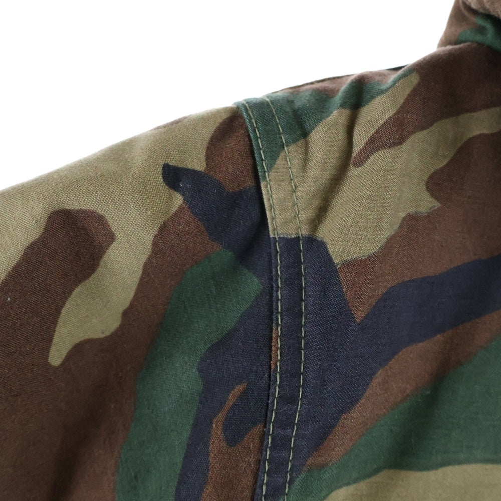 SUPREME(シュプリーム) 12AW ×Mark Gonzales M-51 Jacket マークゴンザレス ウッドランドカモ バックイラストプリント ライナー付 フーデッドミリタリージャケット グリーン/ブラウン