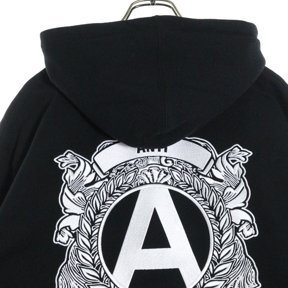SUPREME(シュプリーム) 20AW ×ANTIHERO Hooded Sweatshirt アンタイヒーロー 両面ロゴ刺繍 スウェットプルオーバーパーカー フーディー ブラック