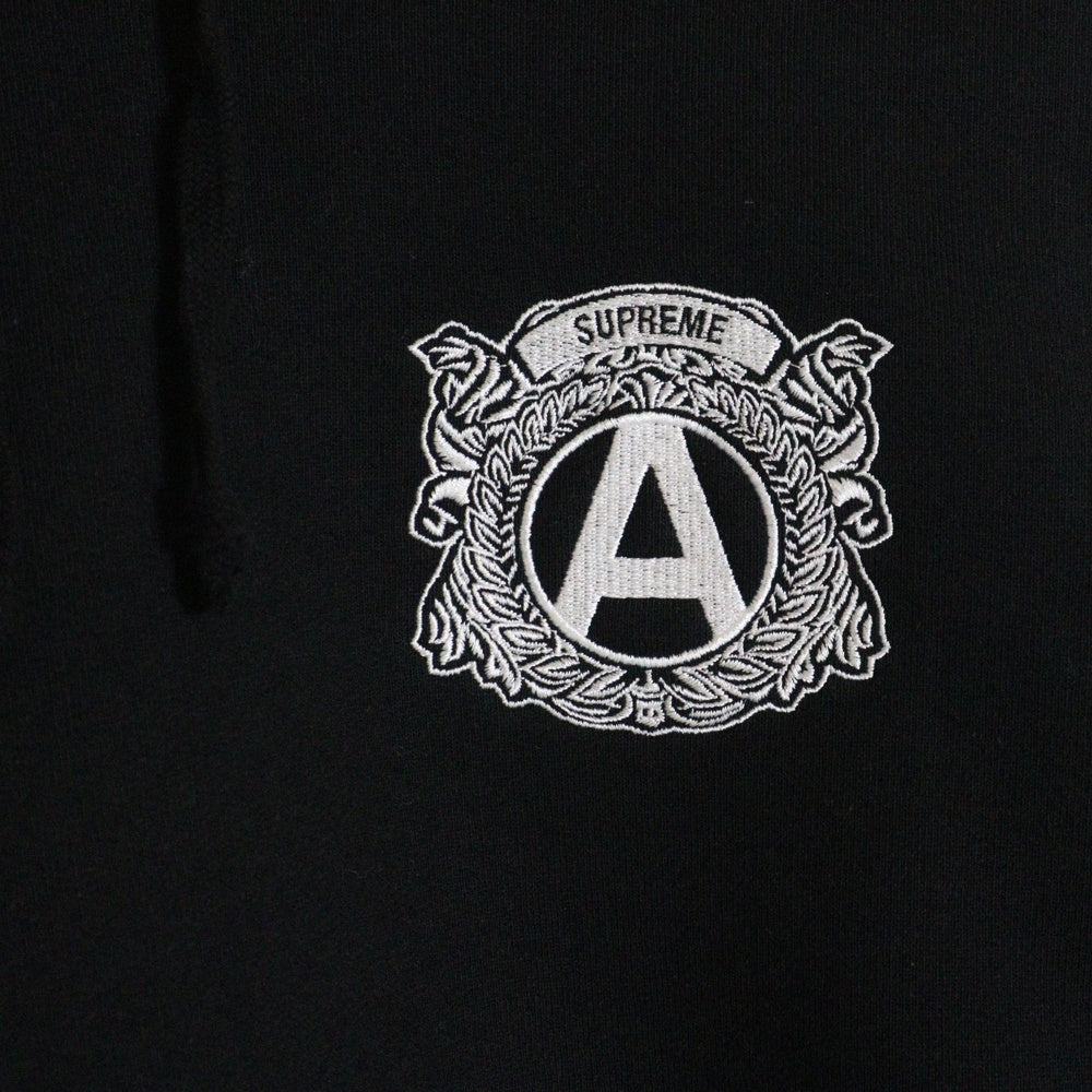 SUPREME(シュプリーム) 20AW ×ANTIHERO Hooded Sweatshirt アンタイヒーロー 両面ロゴ刺繍 スウェットプルオーバーパーカー フーディー ブラック