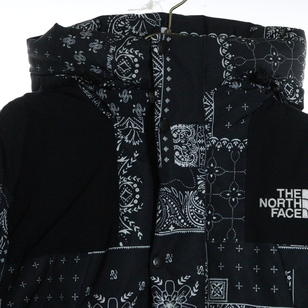 THE NORTH FACE(ザノースフェイス) NOVELTY ULTIMATE DOWN JACKET ノベルティ ユーティリティ フーデッド ダウンジャケット バンダナ 総柄 ネイビー NJ2DN63A