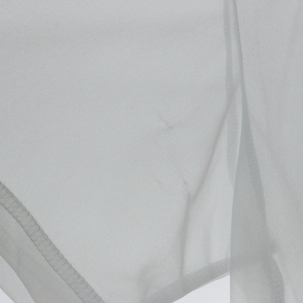 JOHN LAWRENCE SULLIVAN(ジョンローレンスサリバン) SEE-THROUGH PRINT TEE シアー クルーネック 半袖Tシャツ カットソー ホワイト 5B005-0321-31