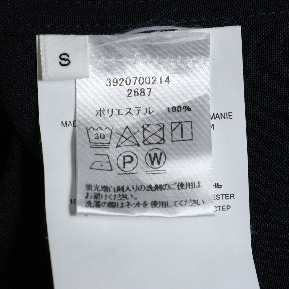 OAMC(オーエーエムシー) 24SS ZIP OVERSIZE SHIRT ジップ オーバーサイズ 半袖シャツ ブラック 24E28OAU23