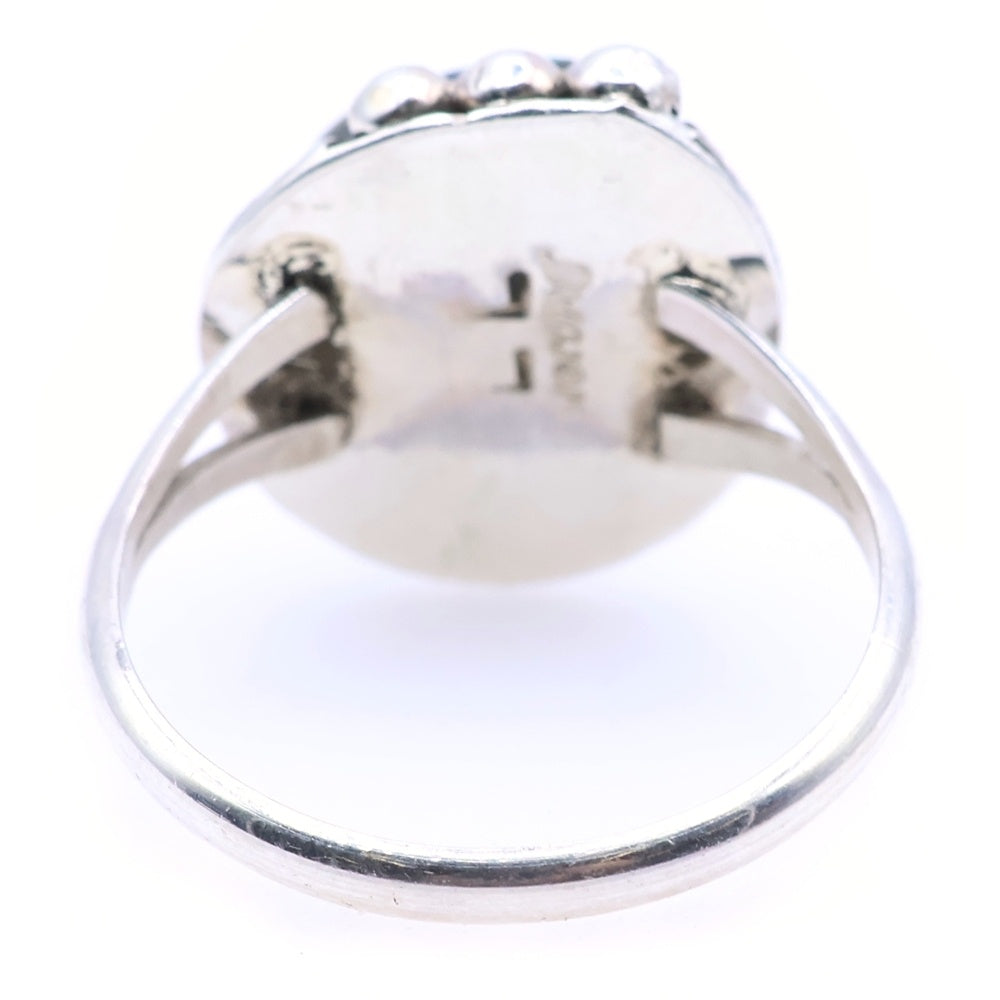INDIAN JEWELRY(インディアンジュエリー) Lewis Lomay Hopi Vtg Silver Ring ルイス ロメイ ホピ族 ターコイズ ヴィンテージ リング 指輪 シルバー 13号