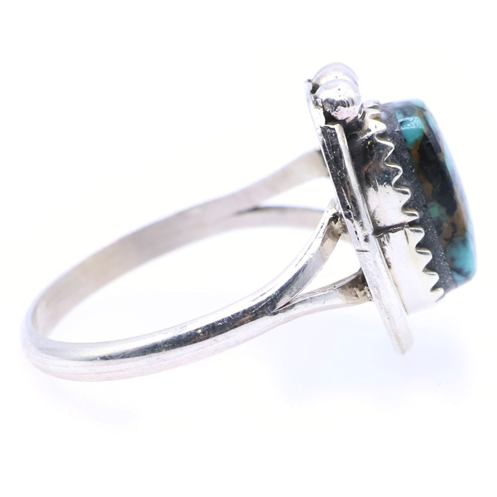 INDIAN JEWELRY(インディアンジュエリー) Lewis Lomay Hopi Vtg Silver Ring ルイス ロメイ ホピ族 ターコイズ ヴィンテージ リング 指輪 シルバー 13号