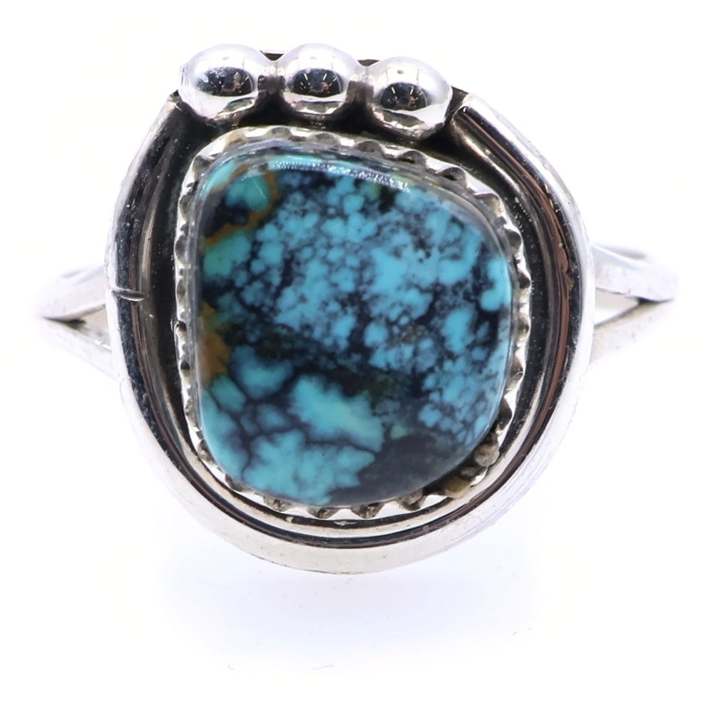 INDIAN JEWELRY(インディアンジュエリー) Lewis Lomay Hopi Vtg Silver Ring ルイス ロメイ ホピ族 ターコイズ ヴィンテージ リング 指輪 シルバー 13号