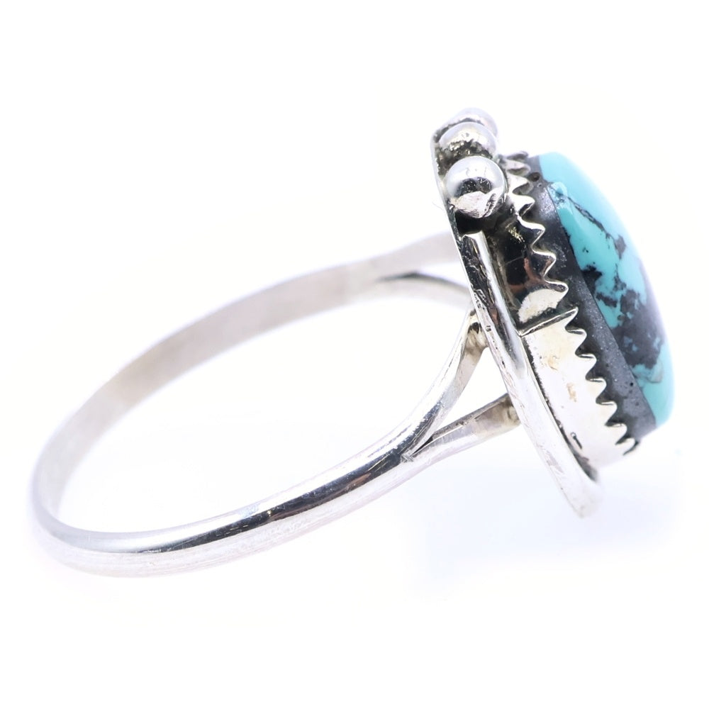 INDIAN JEWELRY(インディアンジュエリー) Lewis Lomay Hopi Vtg Silver Ring ルイス ロメイ ホピ族 ターコイズ ヴィンテージ リング 指輪 シルバー 21号