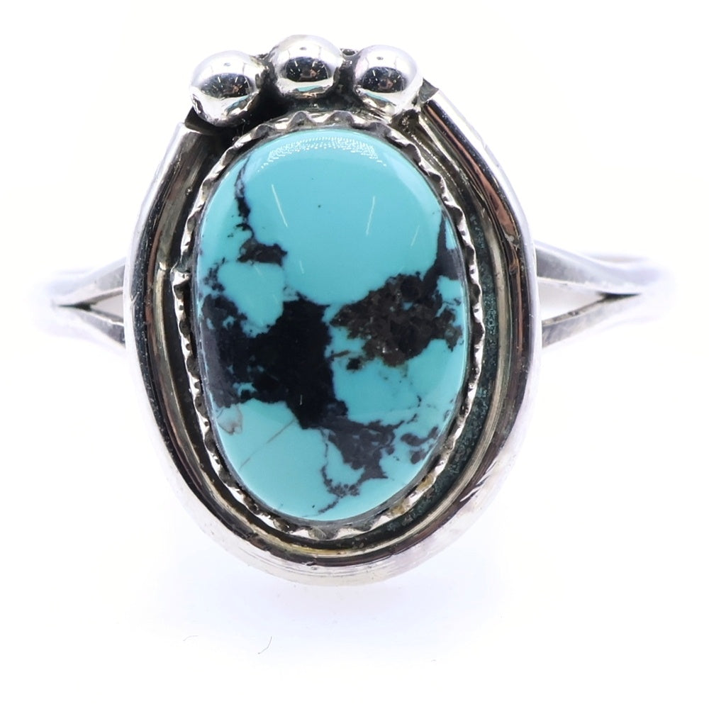 INDIAN JEWELRY(インディアンジュエリー) Lewis Lomay Hopi Vtg Silver Ring ルイス ロメイ ホピ族 ターコイズ ヴィンテージ リング 指輪 シルバー 21号