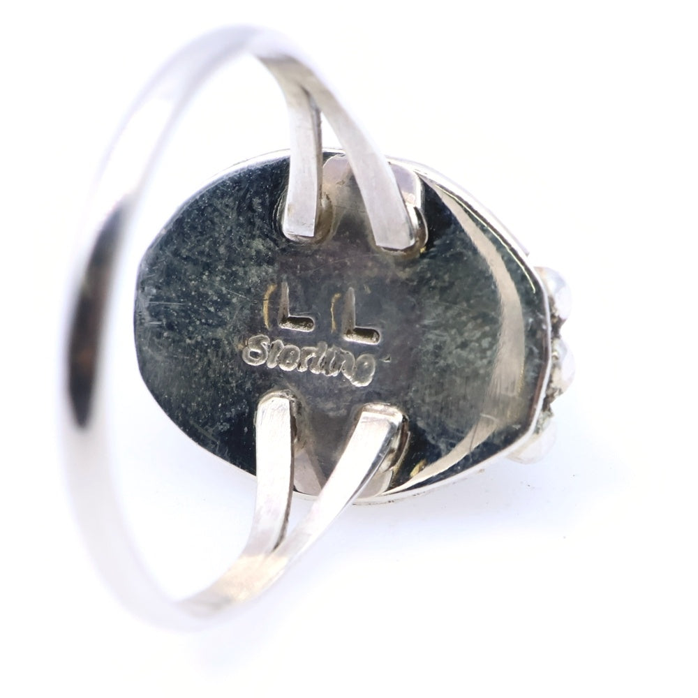 INDIAN JEWELRY(インディアンジュエリー) Lewis Lomay Hopi Vtg Silver Ring ルイス ロメイ ホピ族 ターコイズ ヴィンテージ リング 指輪 シルバー 21号