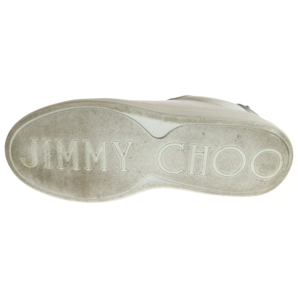 JIMMY CHOO(ジミーチュウ) ANTIBES アンティーブ レザー ローカットスニーカー ホワイト レディース