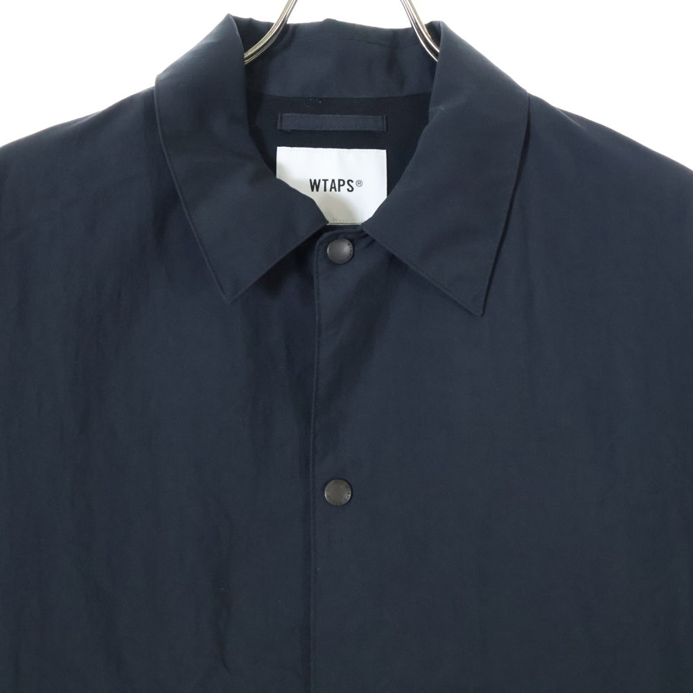 WTAPS(ダブルタップス) 23AW CHIEF JACKET NYLON WEATHER SIGN ナイロン ウェザー チーフ コーチジャケット ブラック 232TQDT-JKM01