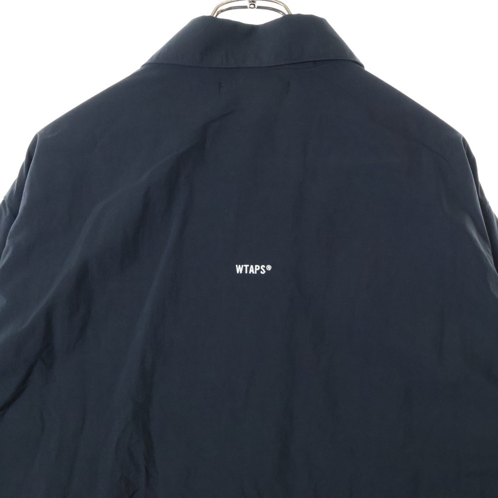 WTAPS(ダブルタップス) 23AW CHIEF JACKET NYLON WEATHER SIGN ナイロン ウェザー チーフ コーチジャケット ブラック 232TQDT-JKM01