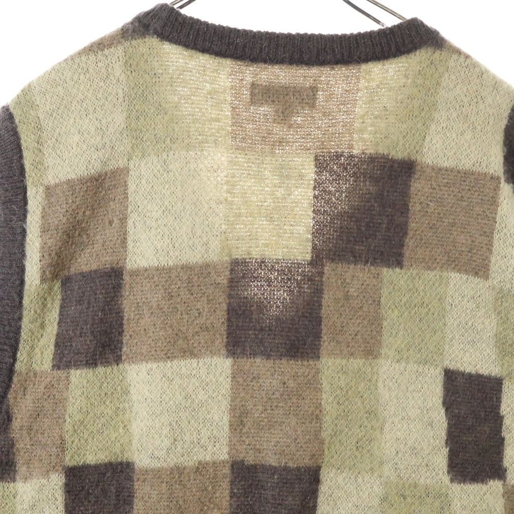 STUSSY(ステューシー) WOBBLY CHECK SWEATER VEST ウォブリー チェック ウールモヘア ニット ベスト