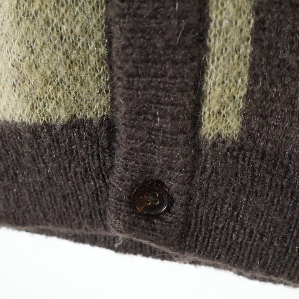 STUSSY(ステューシー) WOBBLY CHECK SWEATER VEST ウォブリー チェック ウールモヘア ニット ベスト