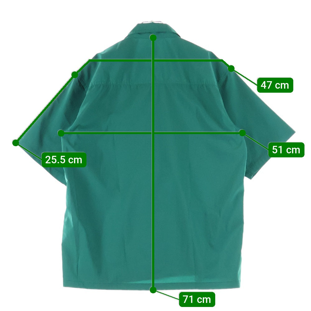 THE NORTH FACE(ザノースフェイス) S/S TRIP FIELD SHIRTS トリップフィールド ナイロン スナップボタン 半袖シャツ グリーン NR22551
