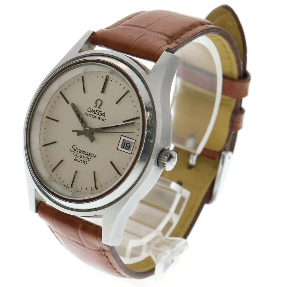 OMEGA(オメガ) SEAMASTER COSMIC 2000 シーマスター コスミック2000 自動巻き 腕時計 シルバー/ブラウン