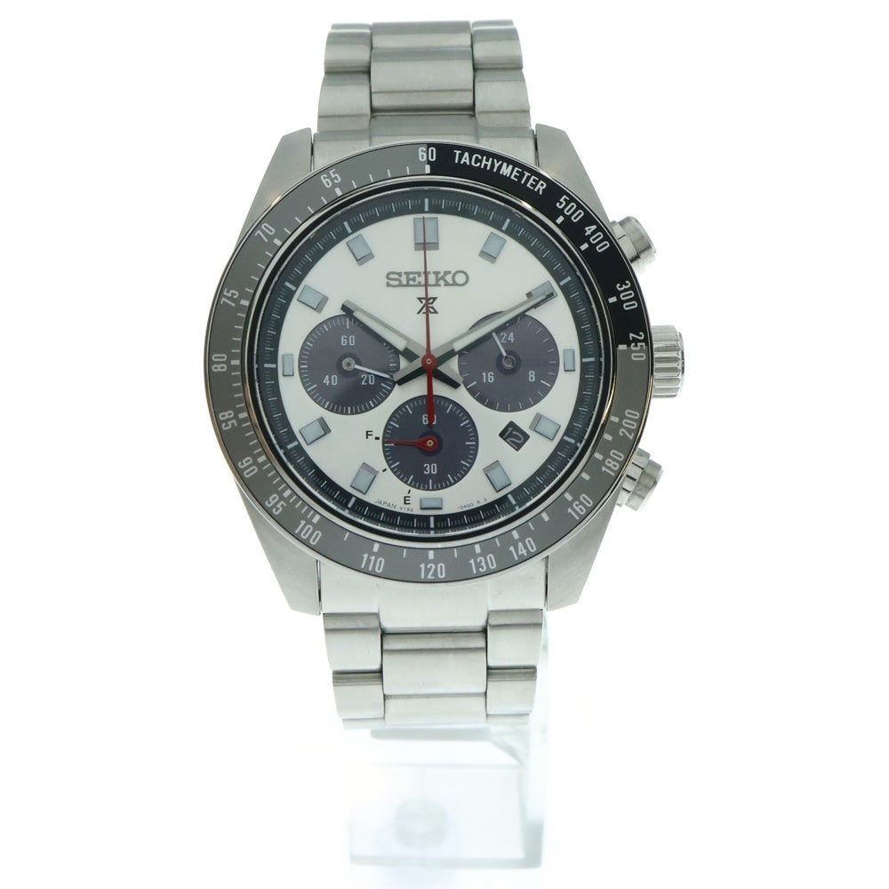 SEIKO(セイコー) PROSPEX SPEEDTIMER プロスペックス スピードタイマー ソーラークロノグラフ ステンレス 腕時計 シルバー SBDL095
