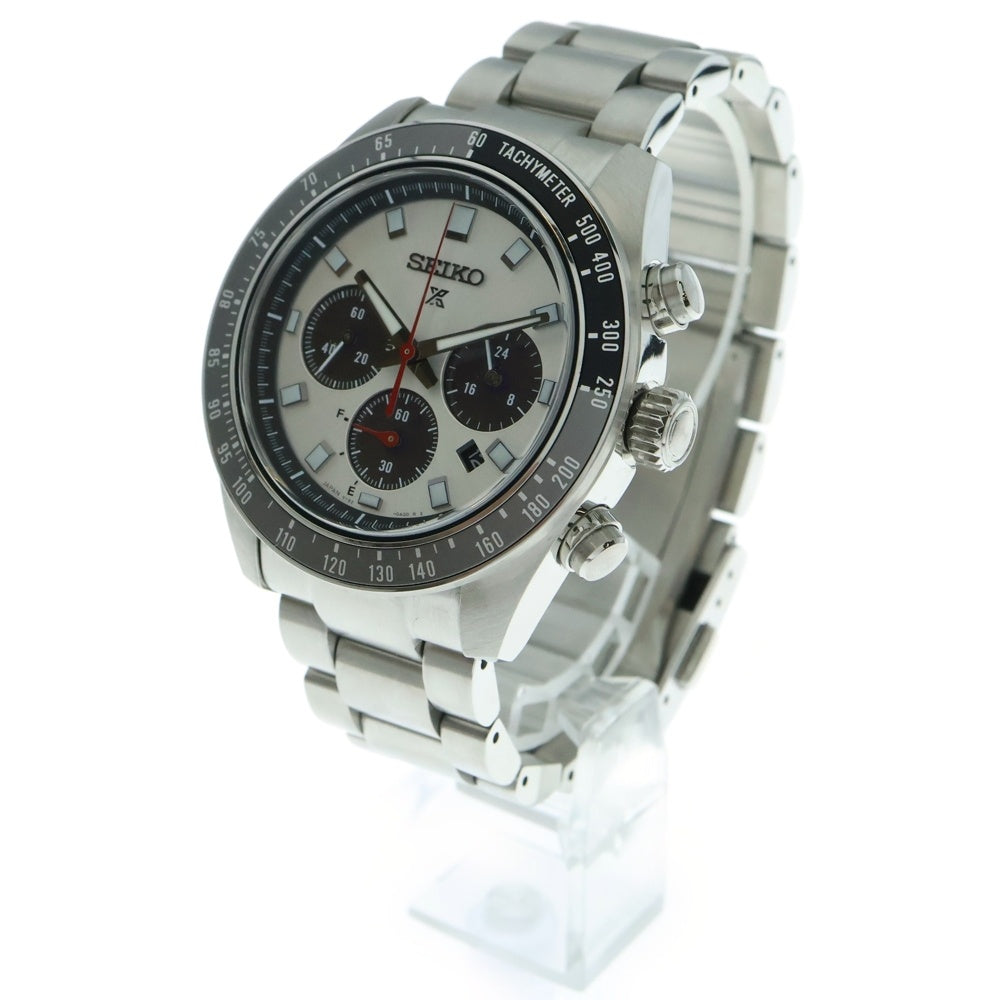 SEIKO(セイコー) PROSPEX SPEEDTIMER プロスペックス スピードタイマー ソーラークロノグラフ ステンレス 腕時計 シルバー SBDL095